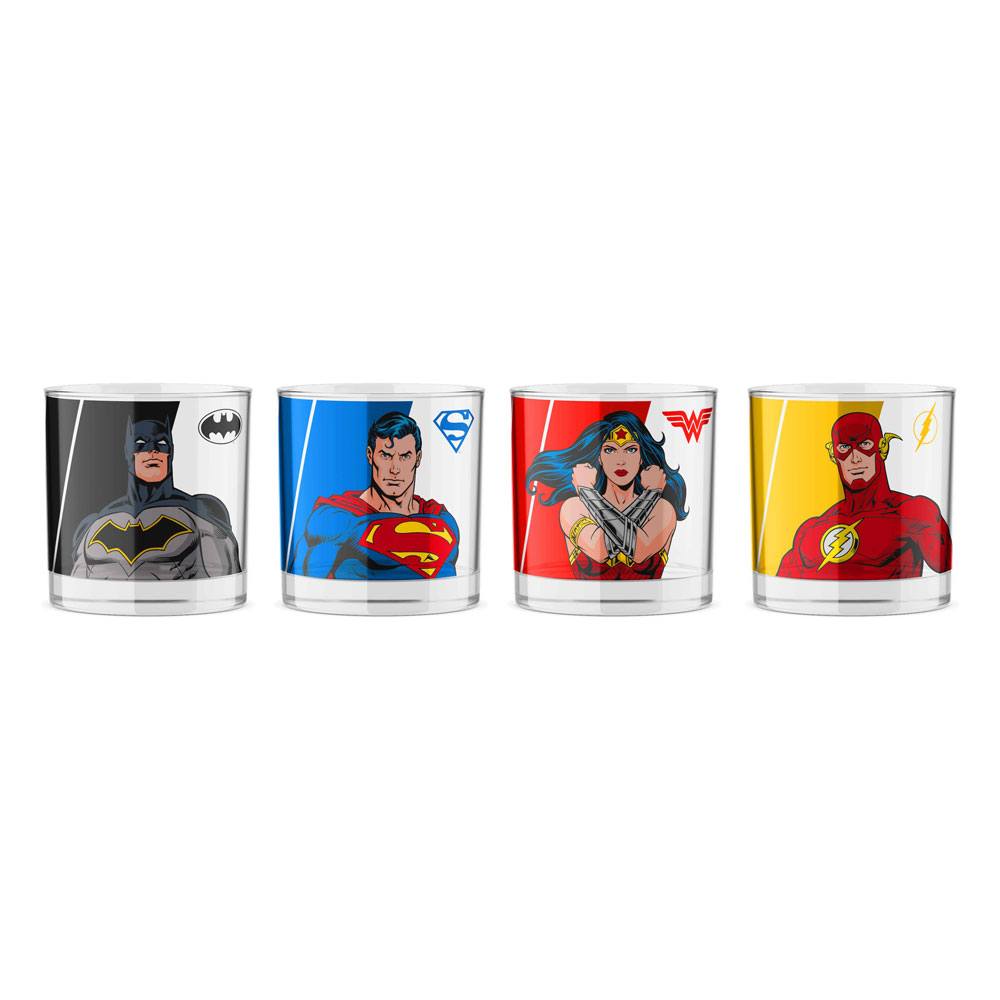 DC Comics Shotglass 4-Pack