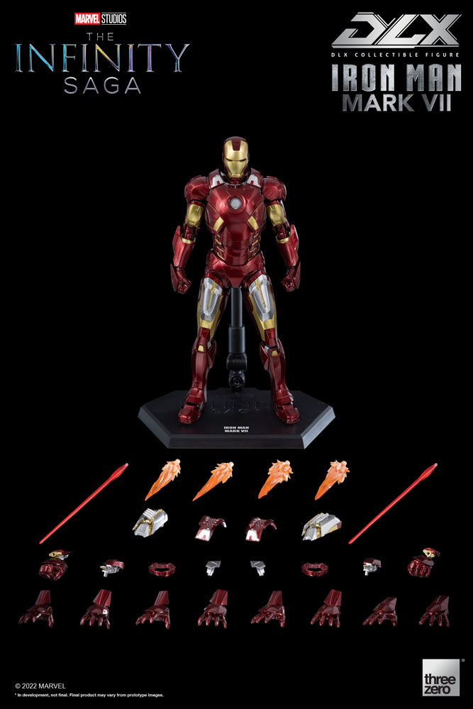 Infinity Saga DLX Action Figure 1/12 Iron Man Mark VII 17 cm