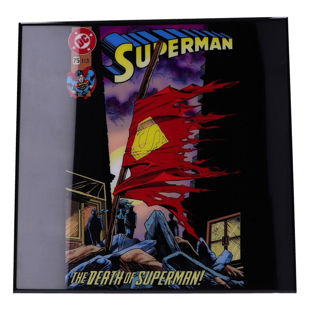 Superman Crystal Clear Picture The Death of Superman 32 x 32 cm