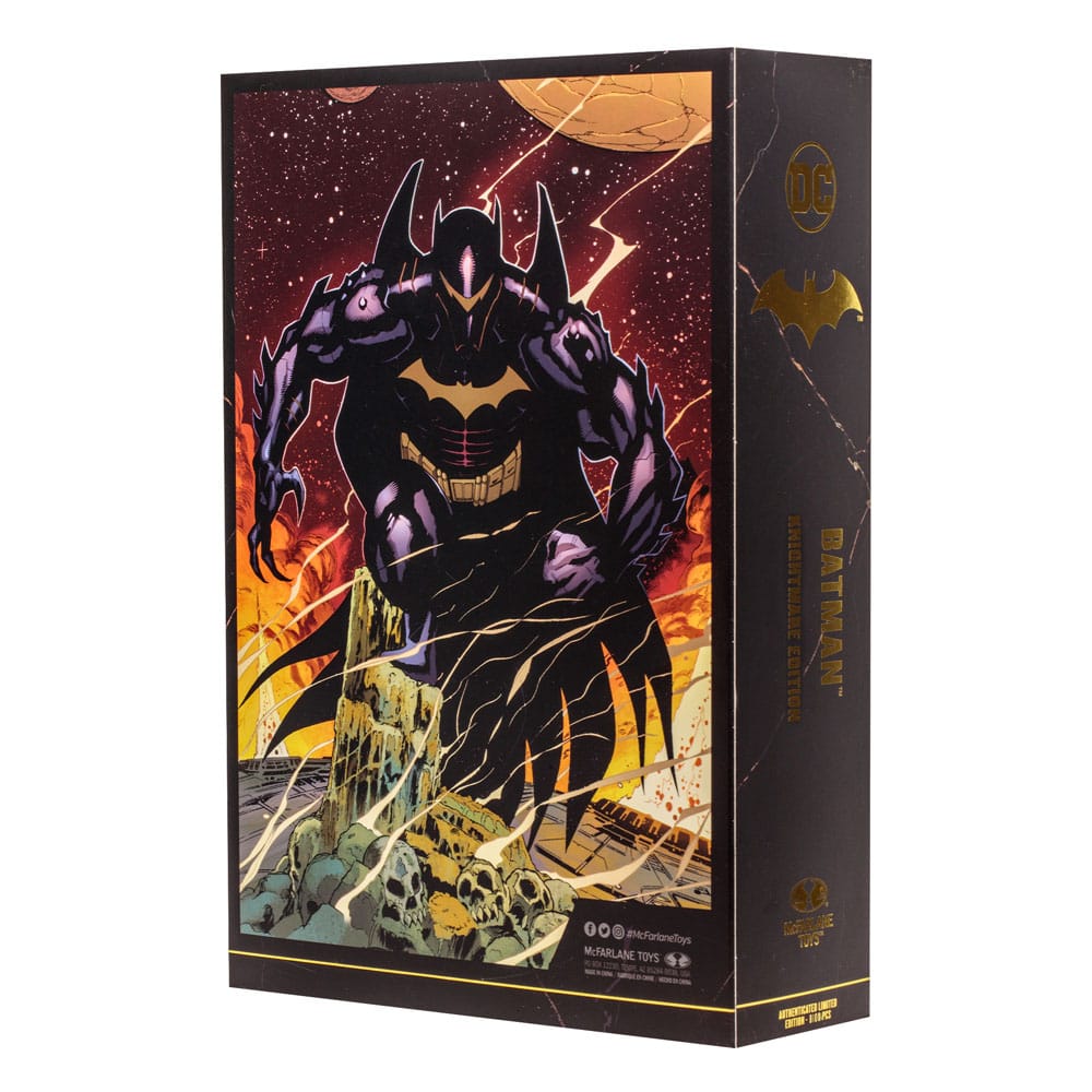 DC Multiverse Action Figure Batman (Hellbat) (Knightmare) (Gold Label) 18 cm