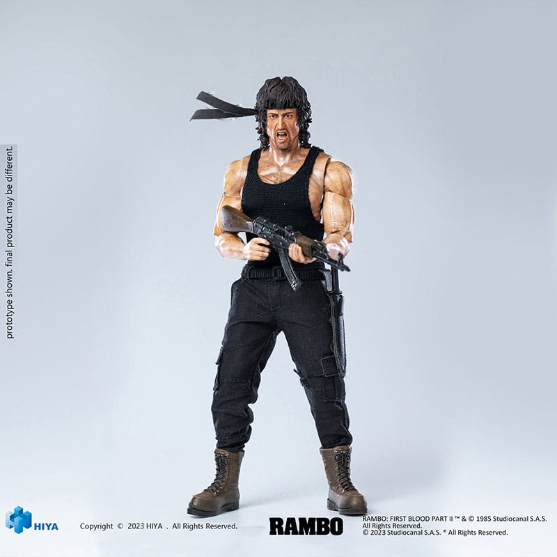 First Blood II Exquisite Super Series Action Figure 1/12 First Blood II John Rambo 16 cm