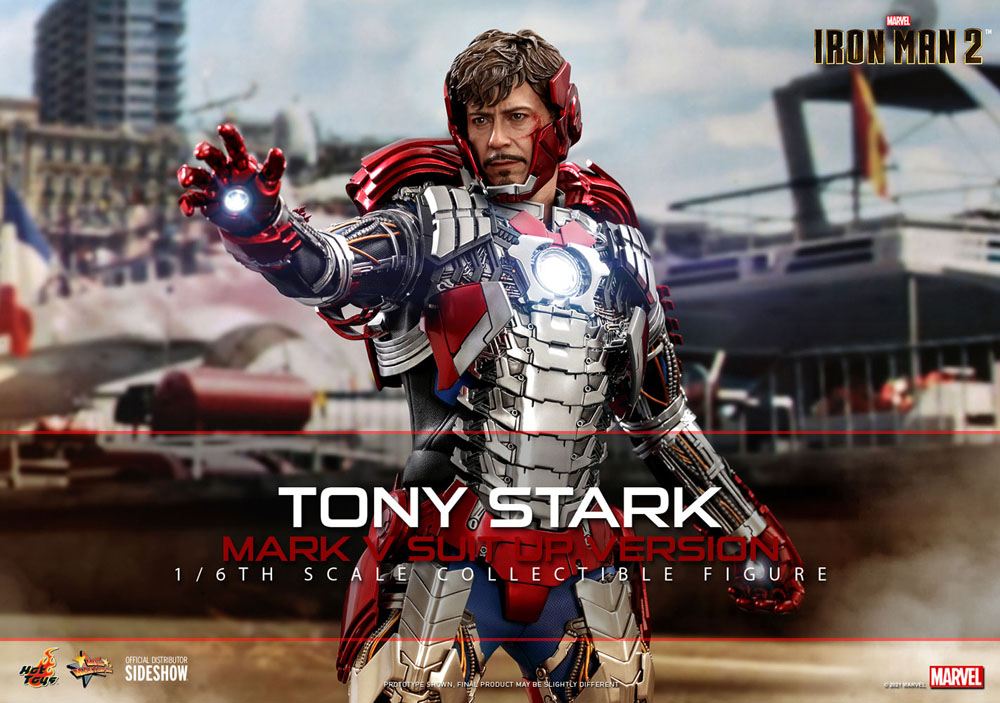 Gamers' Boulevard - Iron Man 2 Movie Masterpiece Action Figure 1/6 Tony  Stark (Mark V Suit Up Version) 31 Cm
