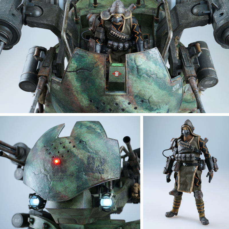  Lost Planet 2 Vital Suit GTF-11 Drio with Mercenary Action Figure (Damaged Box) 1/12th scale