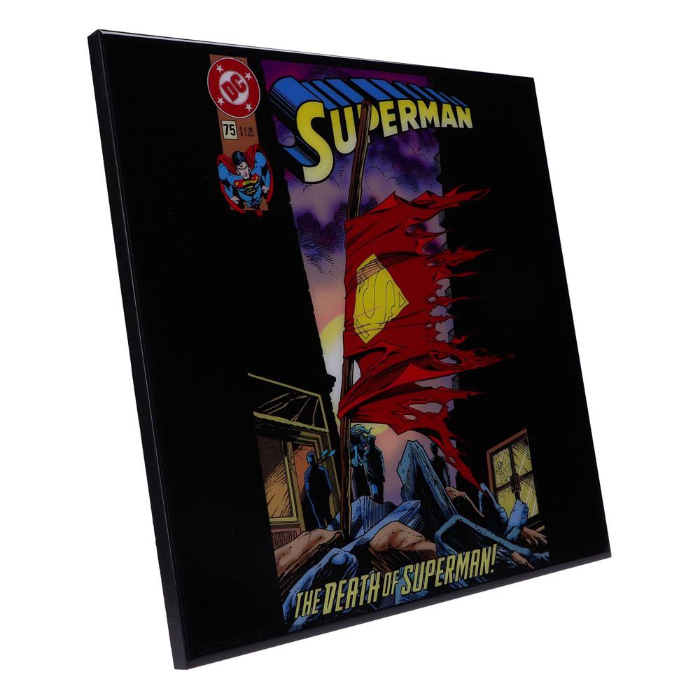 Superman Crystal Clear Picture The Death of Superman 32 x 32 cm
