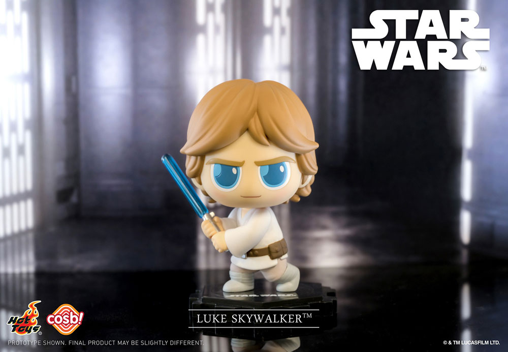 Star Wars Cosbi Mini Figure Luke Skywalker Lightsaber 8 cm